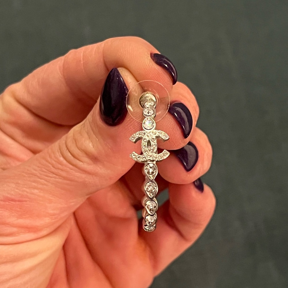Authentic Chanel Hoop Earrings